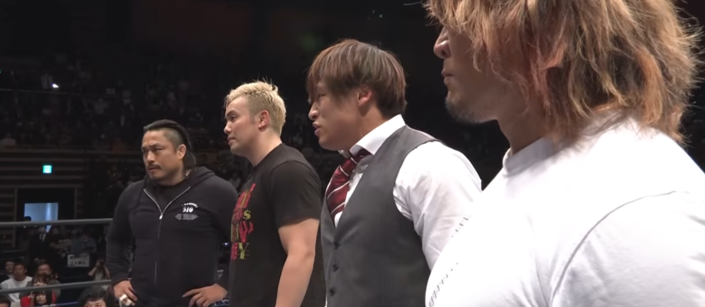 Hiroshi Tanahashi, Kazuchika Okada, Kota Ibushi, Hirooki Goto à NJPW 47th Anniversary.