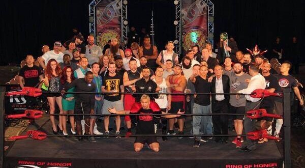 Les rosters joints de la Ring of Honor et de la NJPW en 2014.