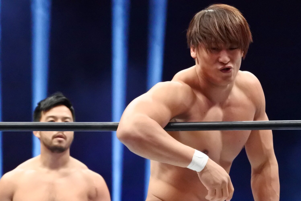 Kota Ibushi fait face à KENTA lors du tournoi NJPW G1 Climax 29.
